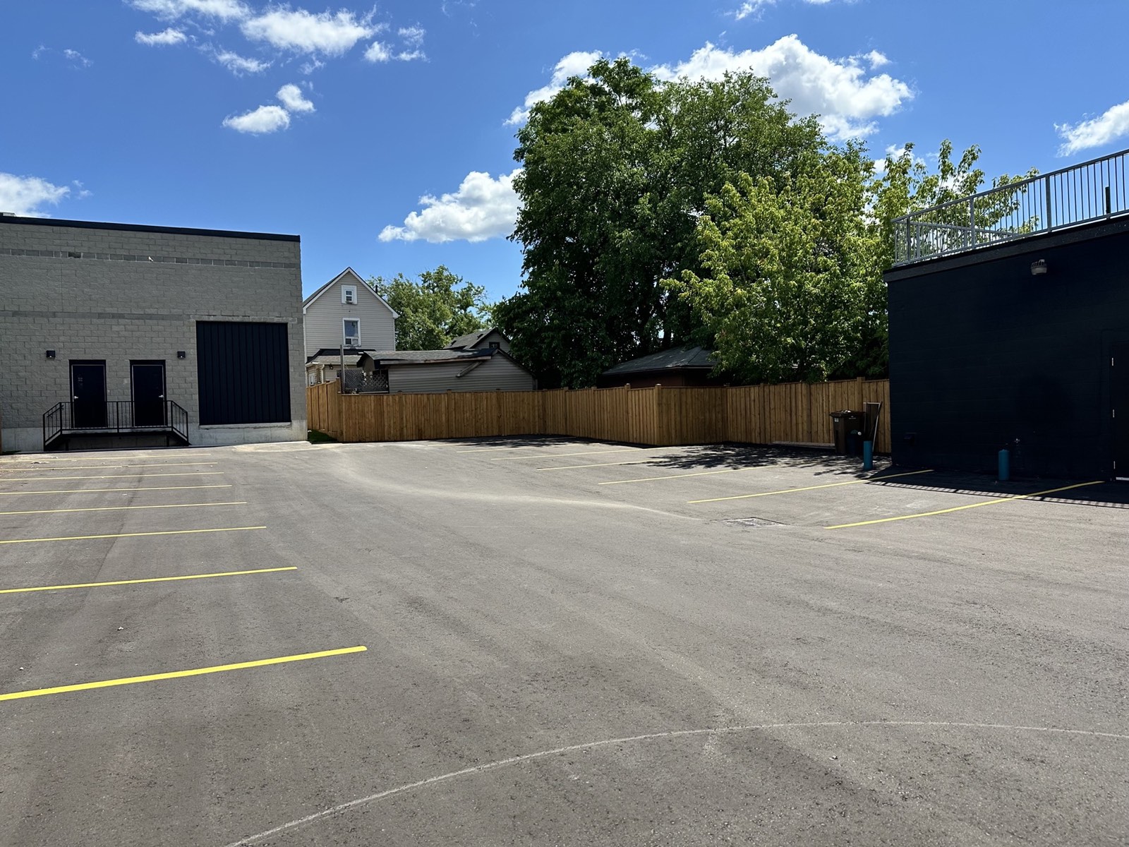 Private parking area at eFIT